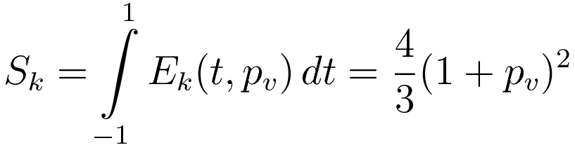 -S_k = - \int\limits_{-1}^{1} E_k(t,p_v) \, dt = \frac{4}{3}(1+p_v)^2