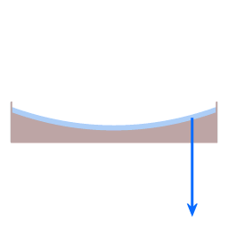 Forces on a particle resting on the surface of a parabolic dish