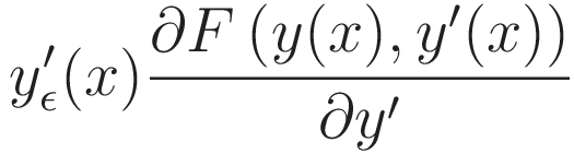 y_{\epsilon}^\prime(x) \frac{\partial F\left(y(x), y'(x)\right)}{\partial y'} \right)