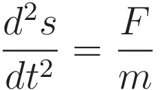 a = \frac{F}{m}